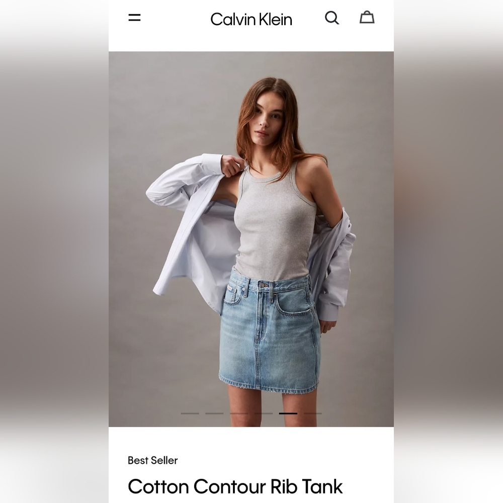 Calvin Klein Ribbed Tank~